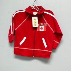 PAM & Gela Canada red zip up jacket.